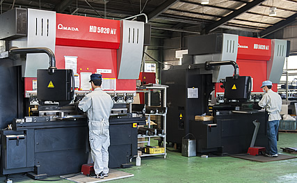 ブレーキプレス加工